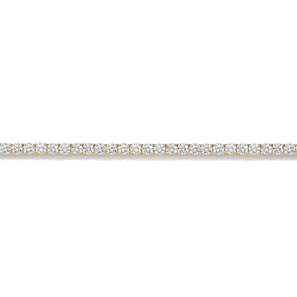 Lab Grown White Sapphire Tennis Necklace