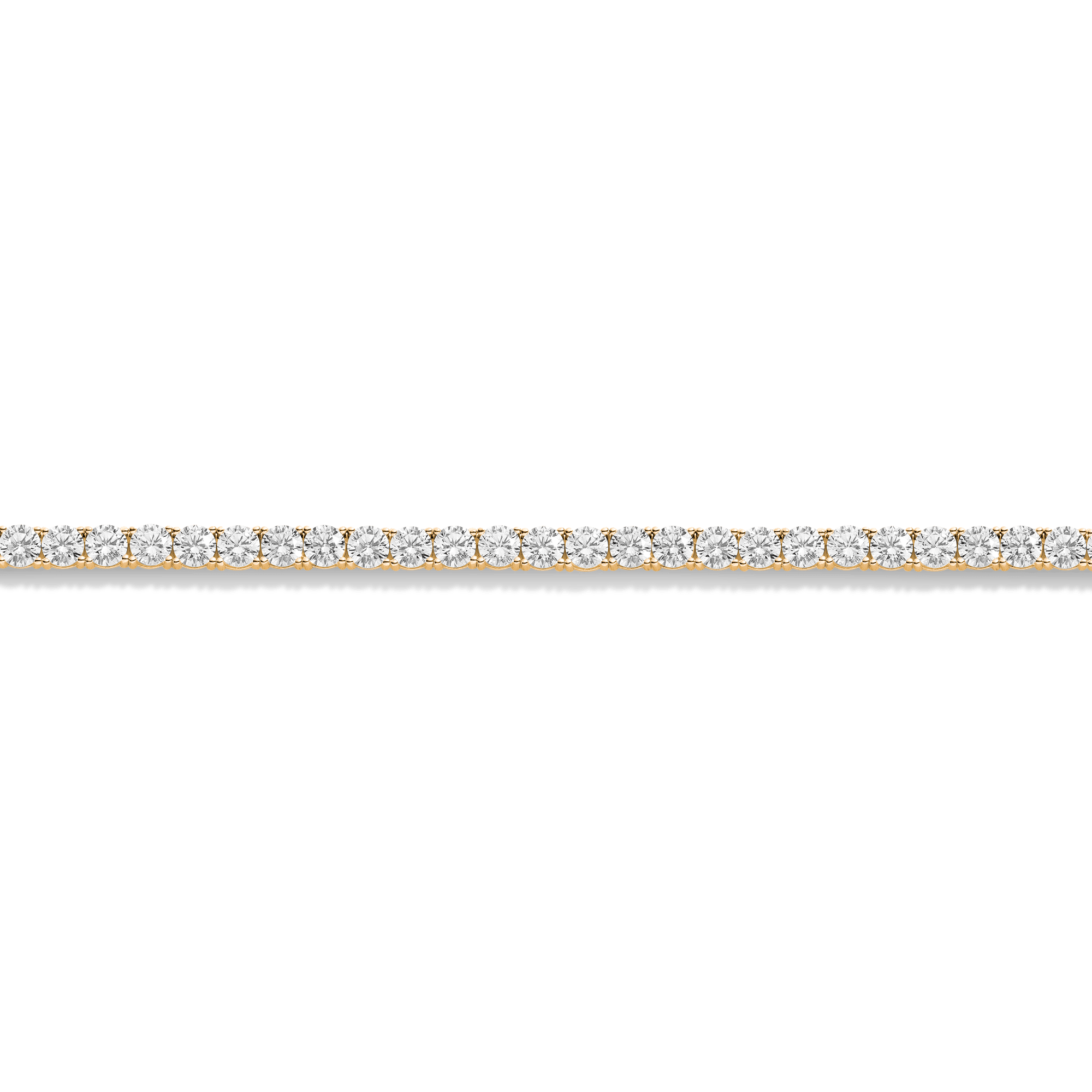 Lab Grown White Sapphire Tennis Necklace - 22ct