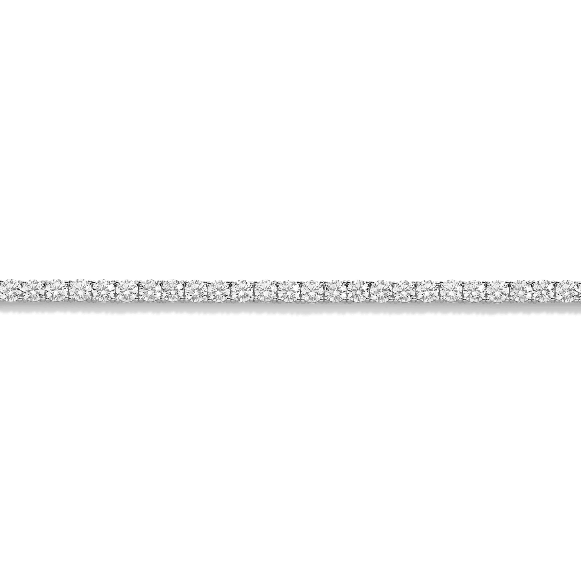 Lab Grown White Sapphire Tennis Necklace - 22ct