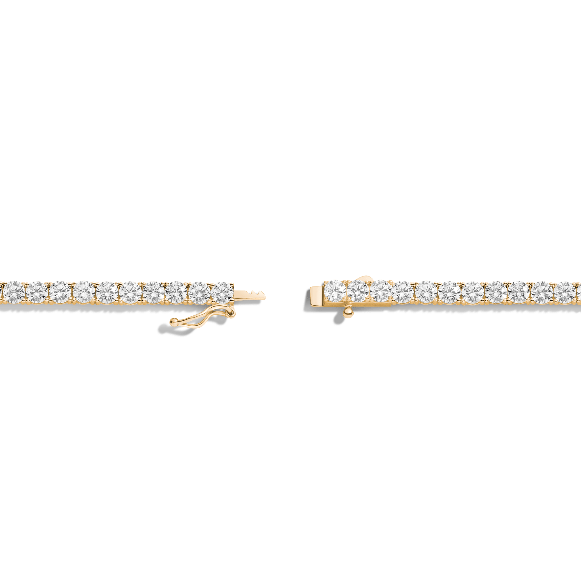 Lab Grown White Sapphire Tennis Necklace - 22ct