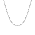 Lab Grown White Sapphire Tennis Necklace - 13ct