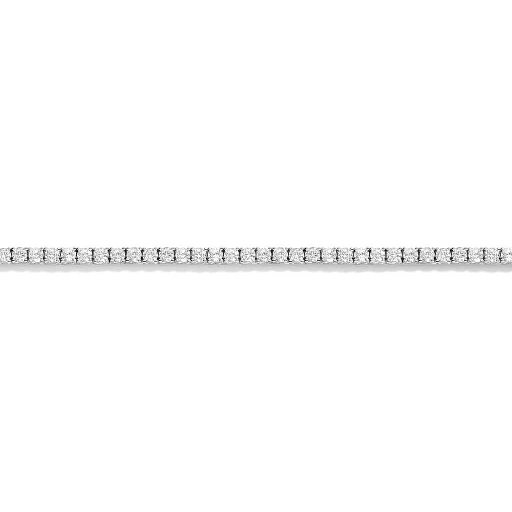 Lab Grown White Sapphire Tennis Necklace