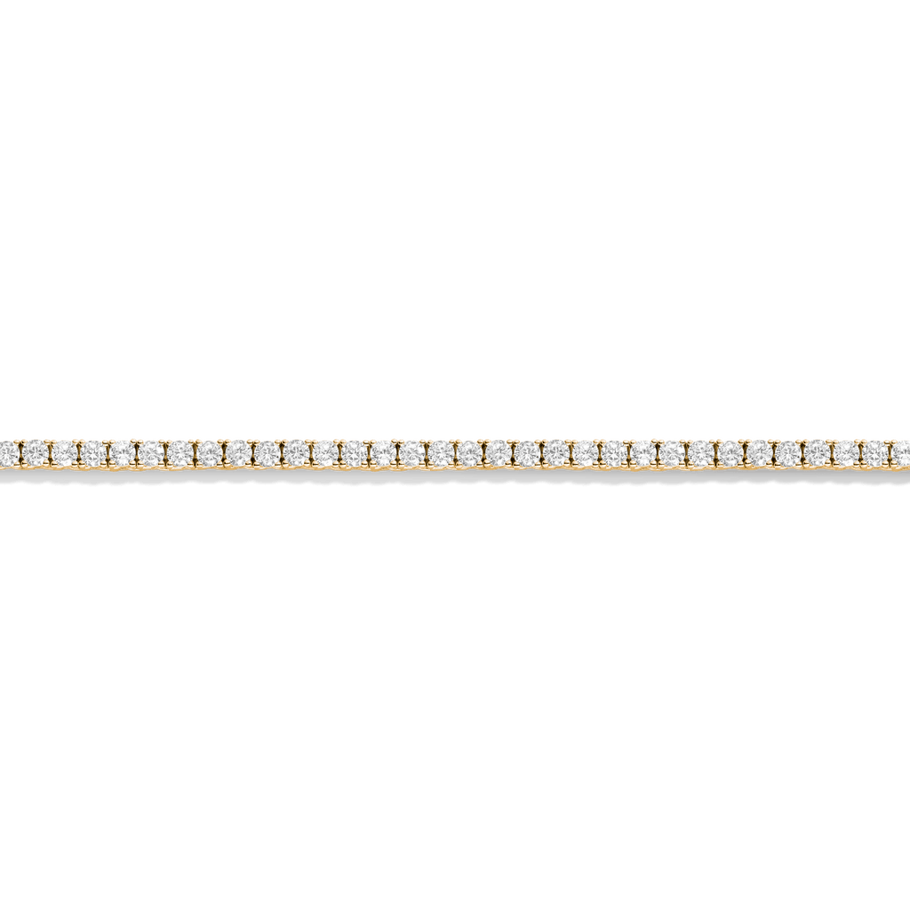 Lab Grown White Sapphire Tennis Necklace