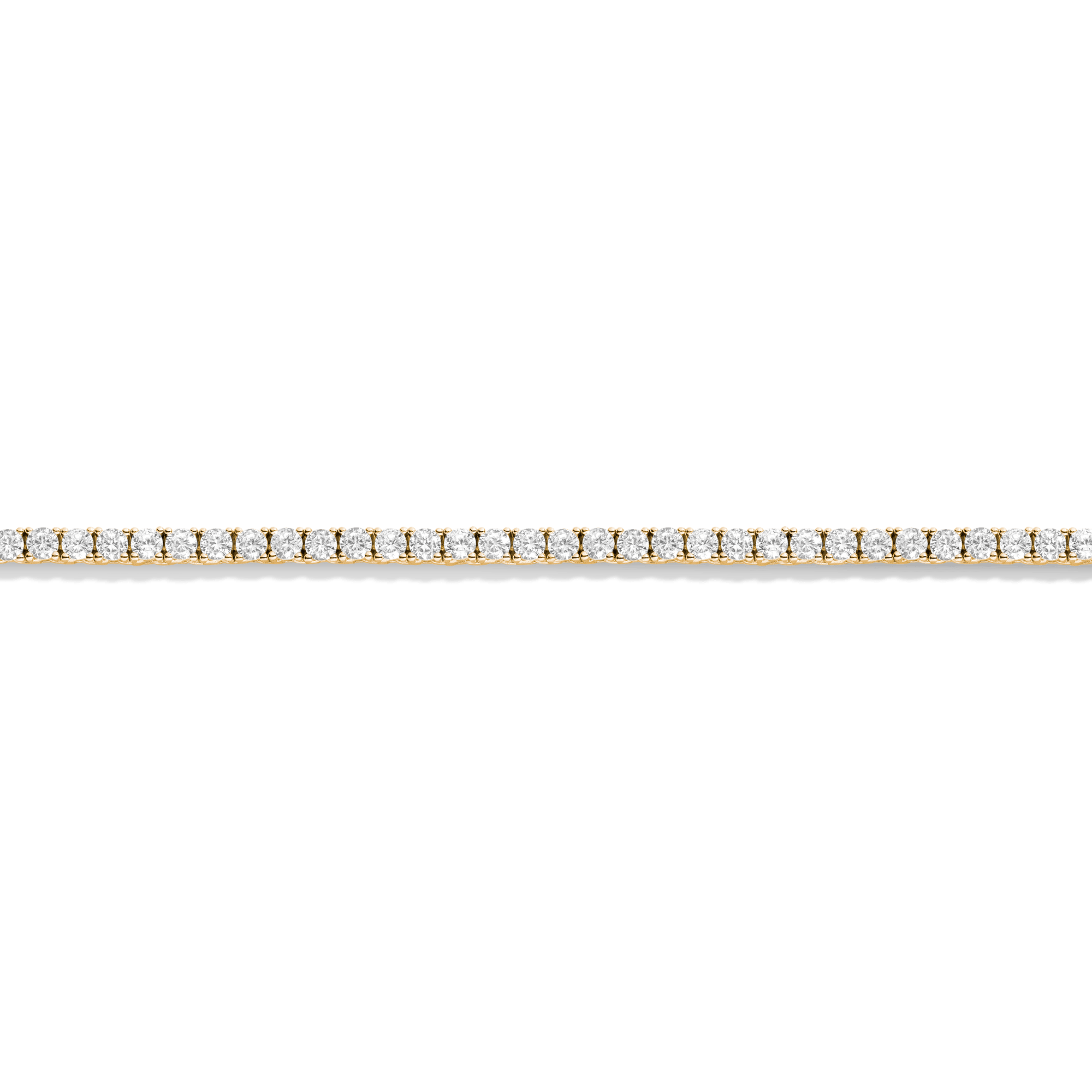 Lab Grown White Sapphire Tennis Necklace - 13ct