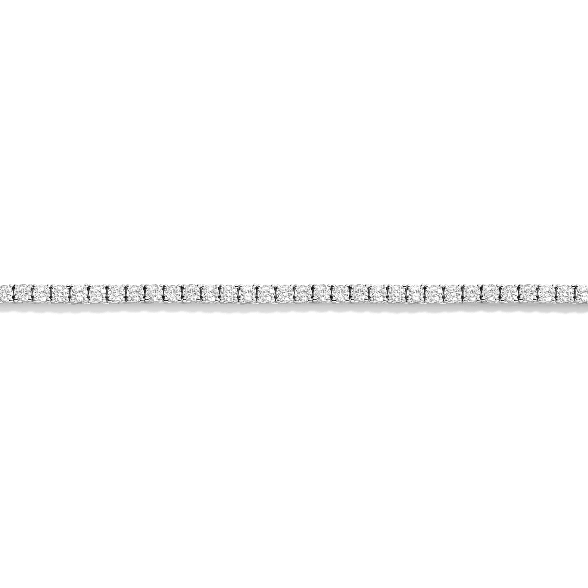 Lab Grown White Sapphire Tennis Necklace - 13ct