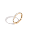 Horizontal Oval Lab Grown Diamond Eternity Ring