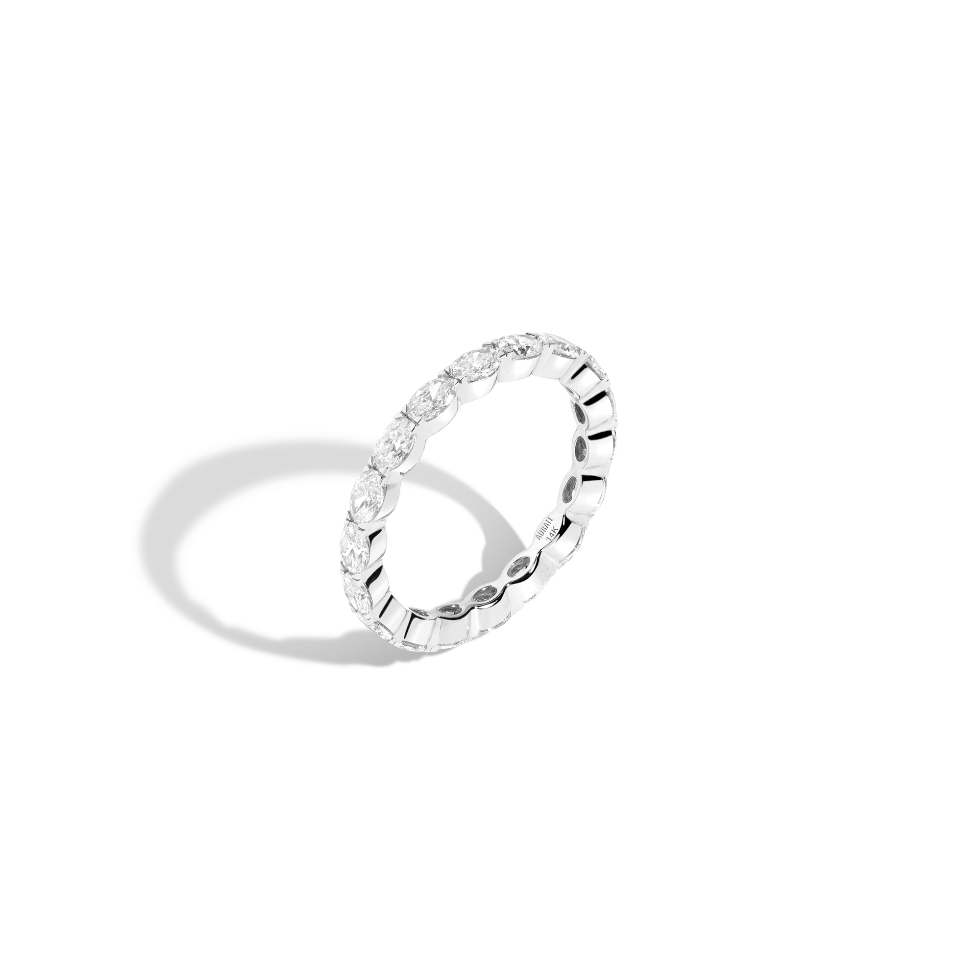 Horizontal Oval Lab Grown Diamond Eternity Ring