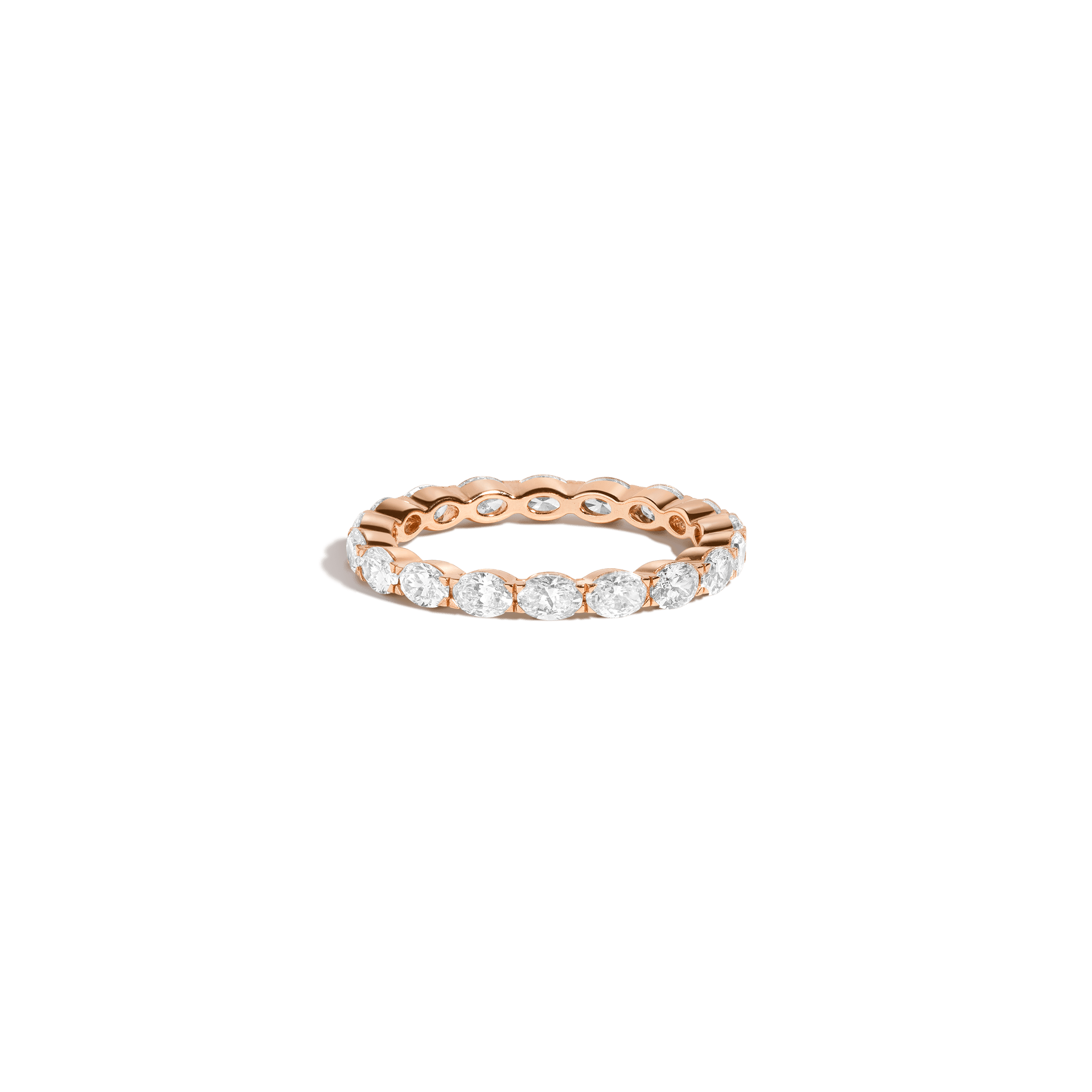 Horizontal Oval Lab Grown Diamond Eternity Ring