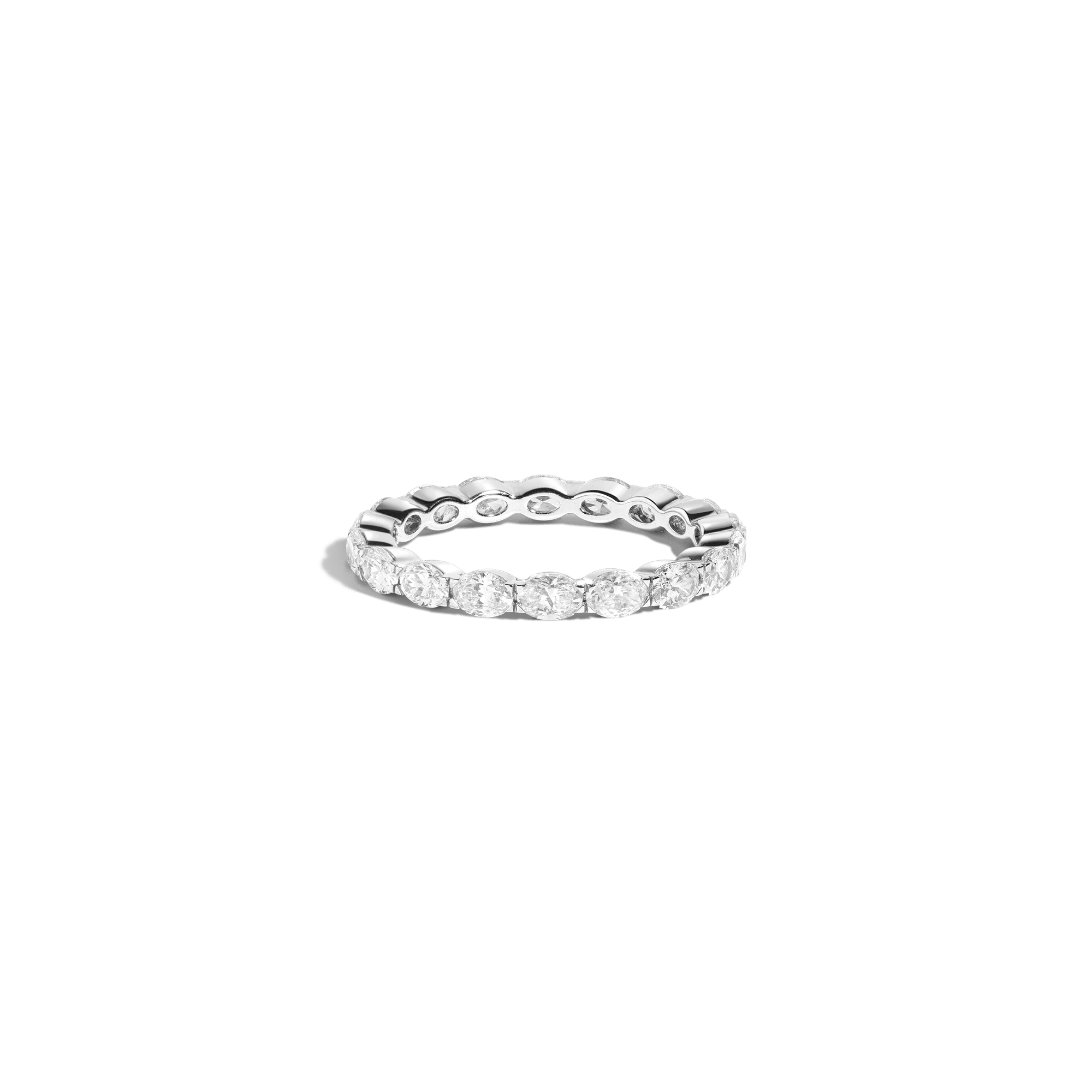 Horizontal Oval Lab Grown Diamond Eternity Ring