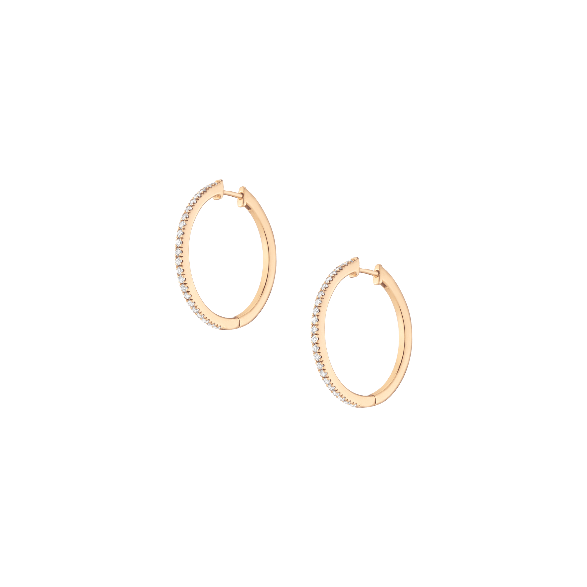 Lab Grown Diamond Hoop Earrings