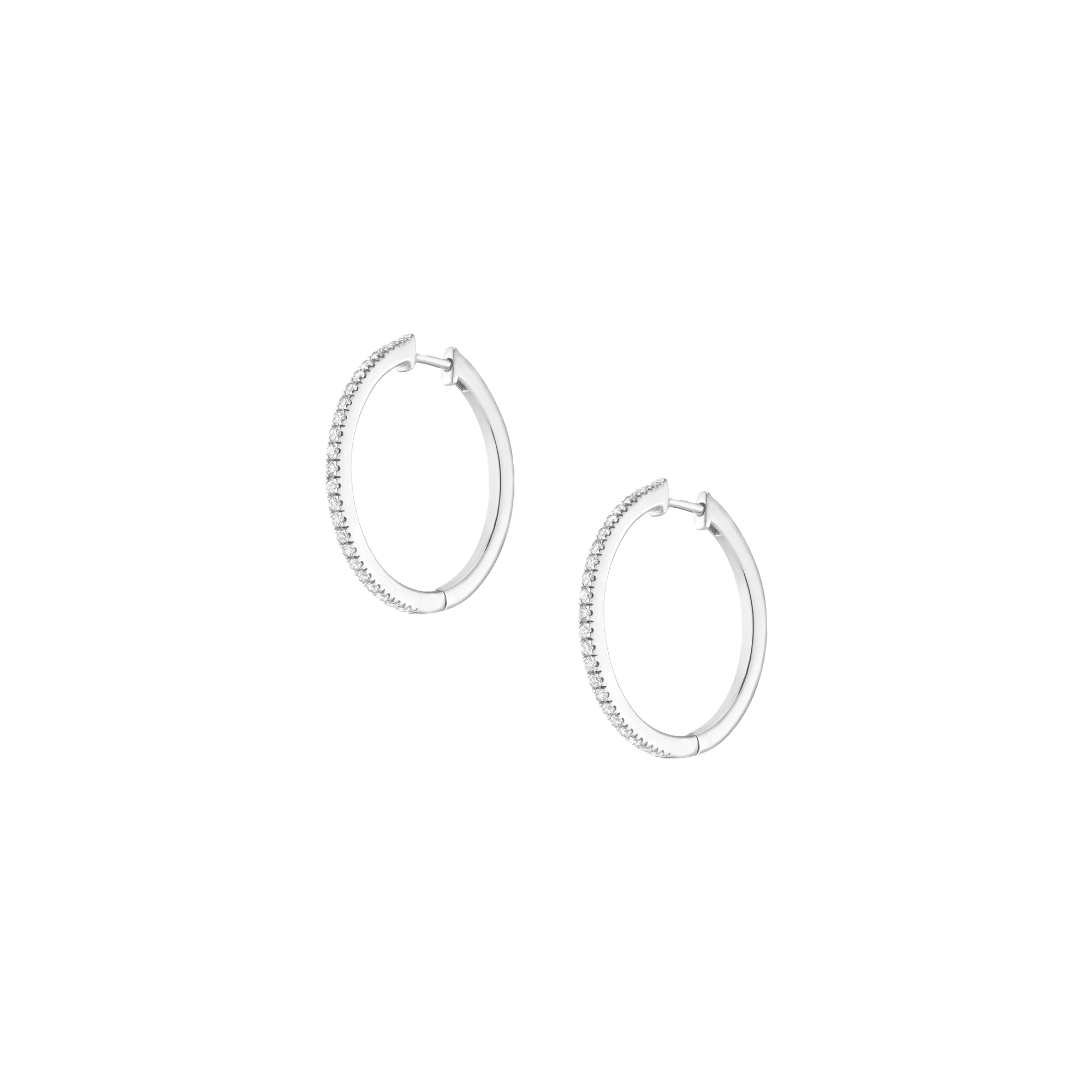Lab Grown Diamond Hoop Earrings