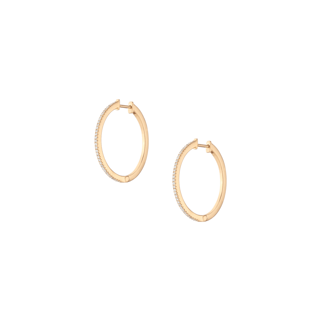 Lab Grown Diamond Hoop Earrings