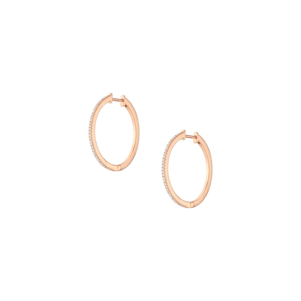 Lab Grown Diamond Hoop Earrings