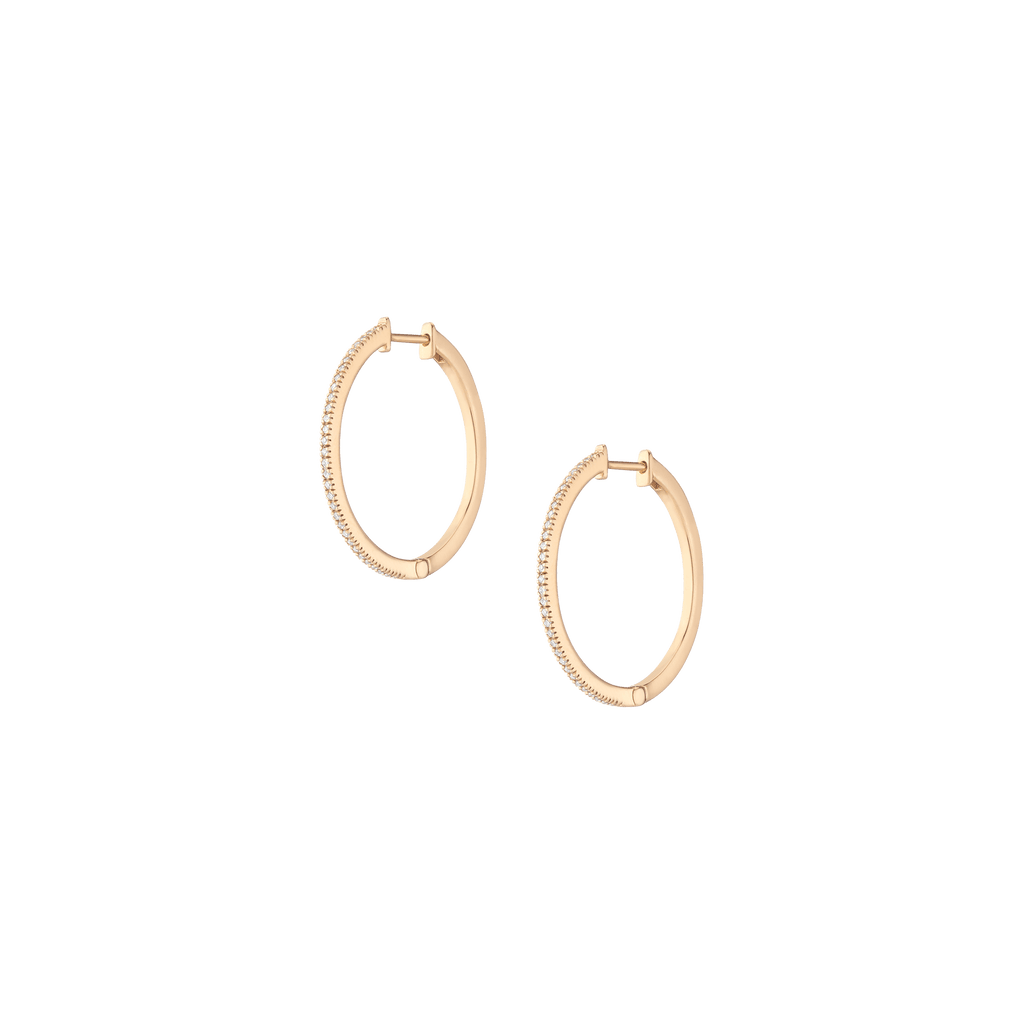 Lab Grown Diamond Hoop Earrings