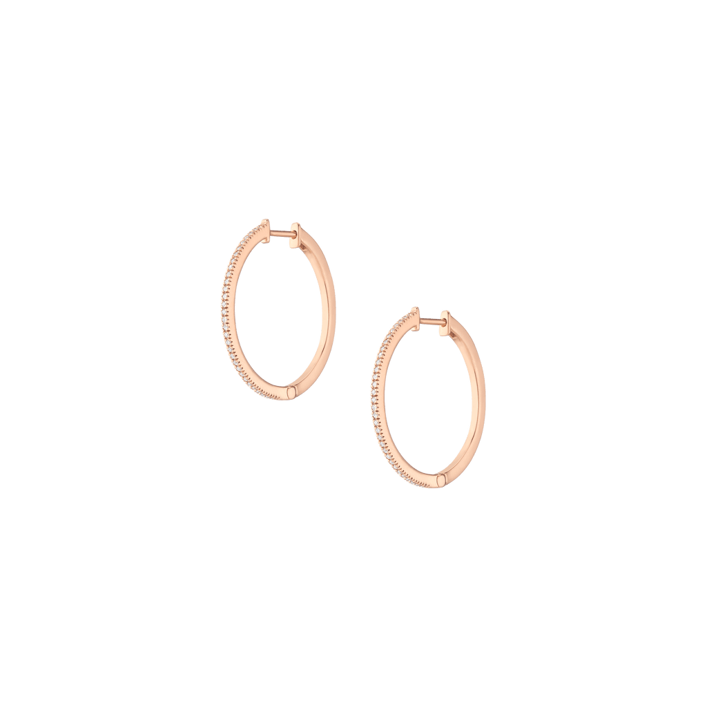 Lab Grown Diamond Hoop Earrings