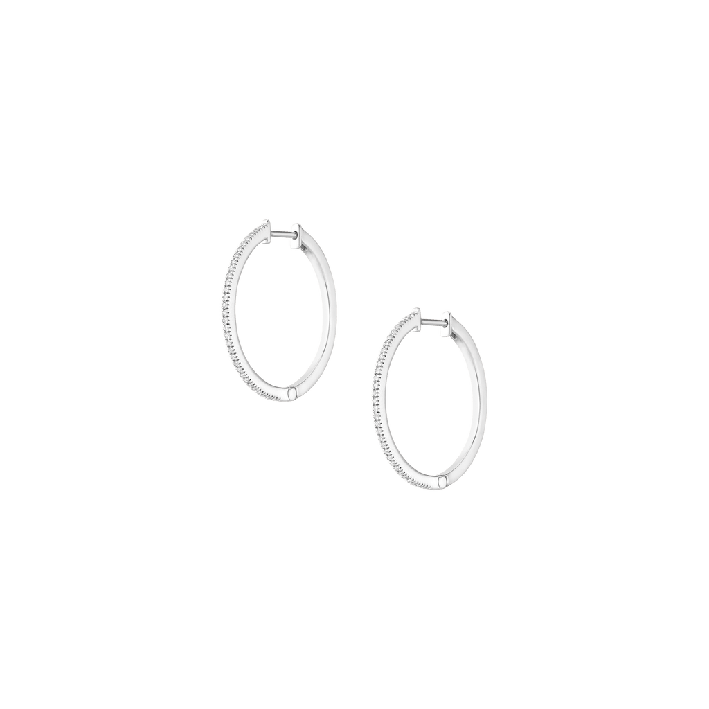 Lab Grown Diamond Hoop Earrings