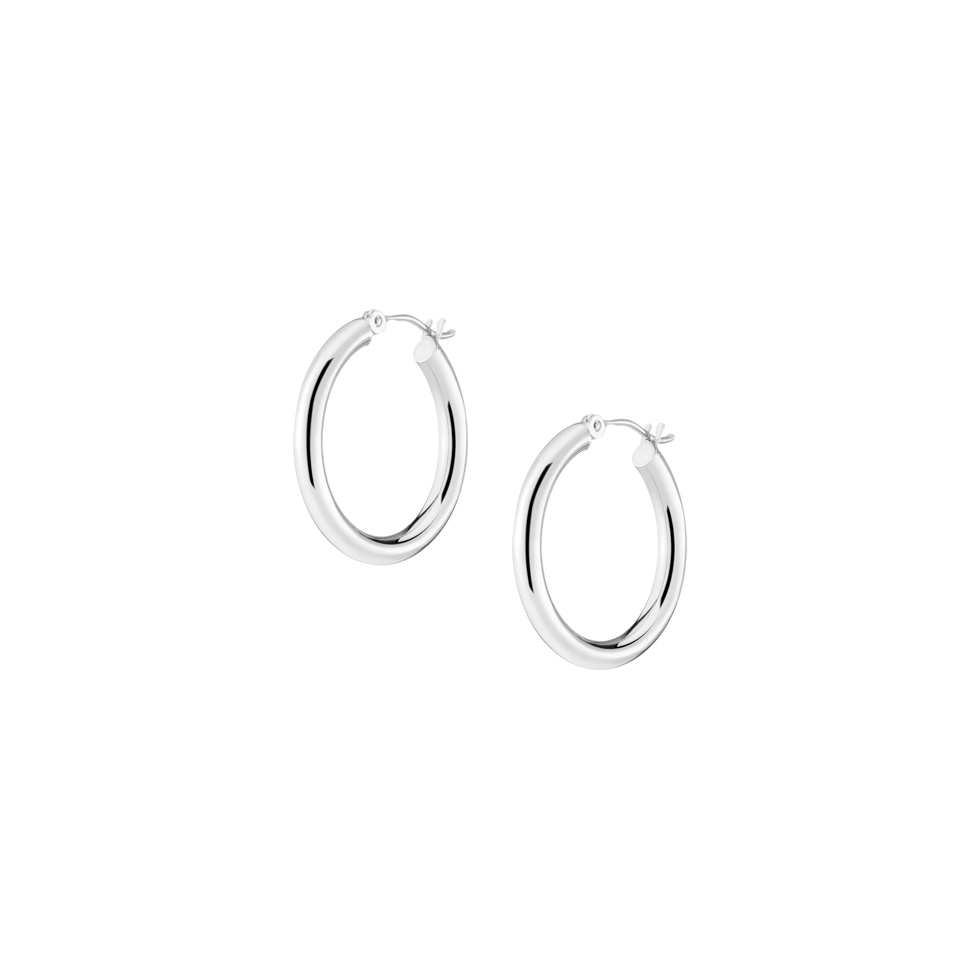 Gold Hoop Earrings - 3mm (25mm)
