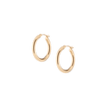 Gold Hoop Earrings - 3mm (25mm)