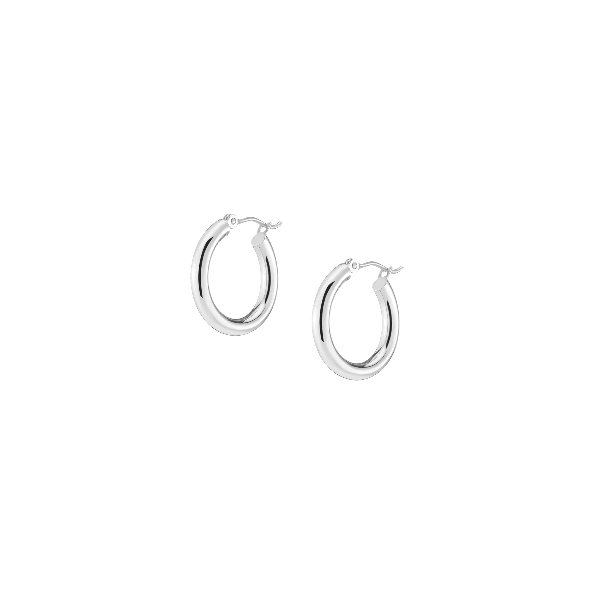 Gold Hoop Earrings - 3mm (20mm)