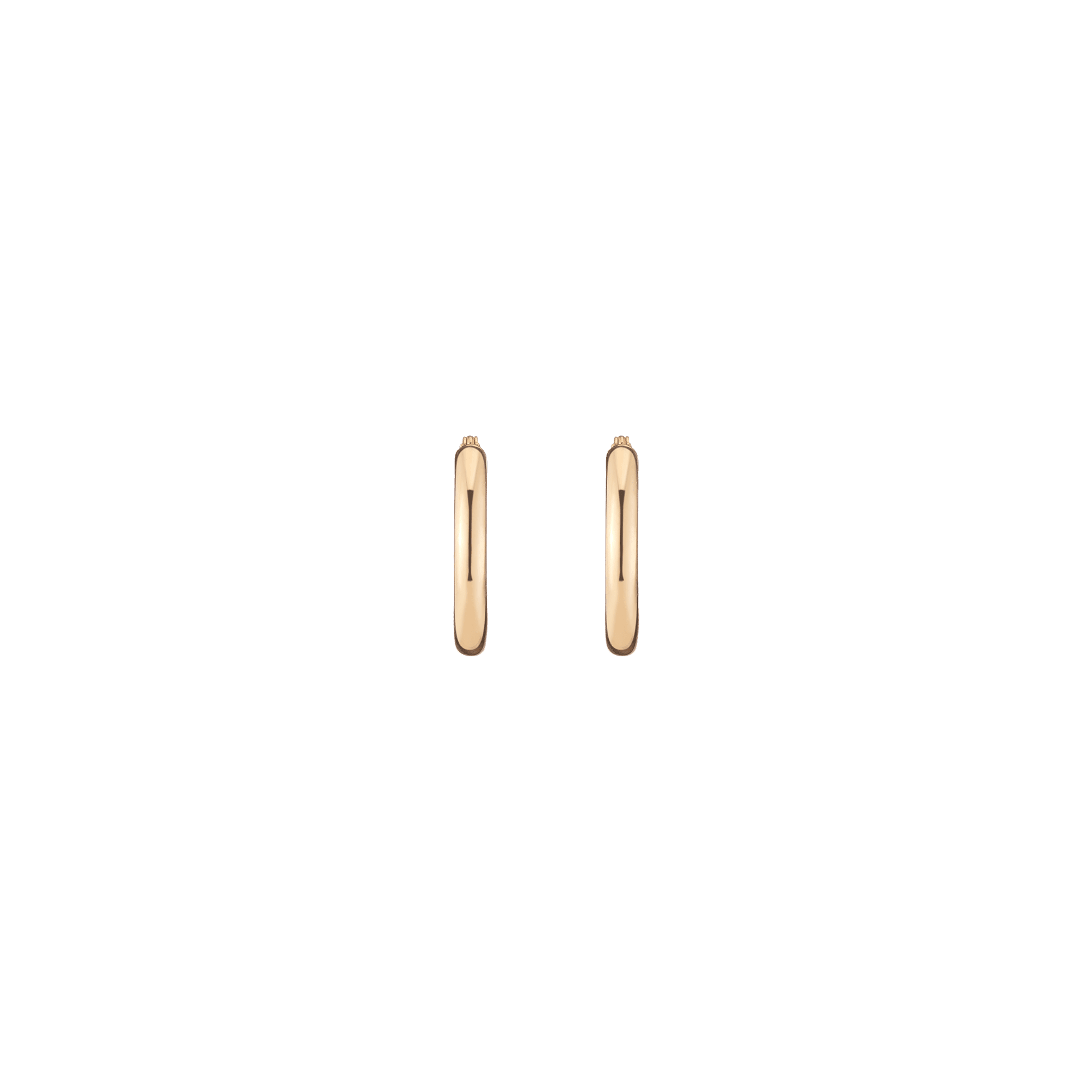 Gold Hoop Earrings - 3mm (20mm)