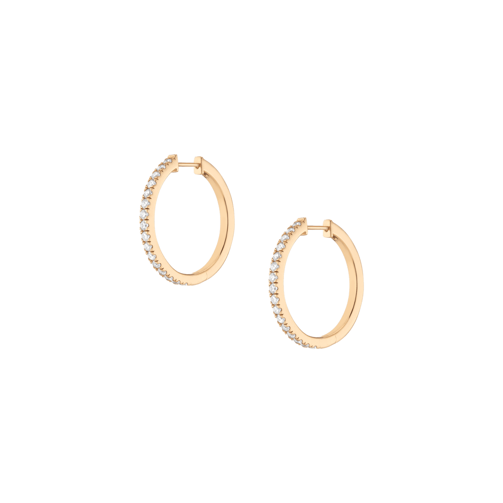 Lab Grown Diamond Hoop Earrings