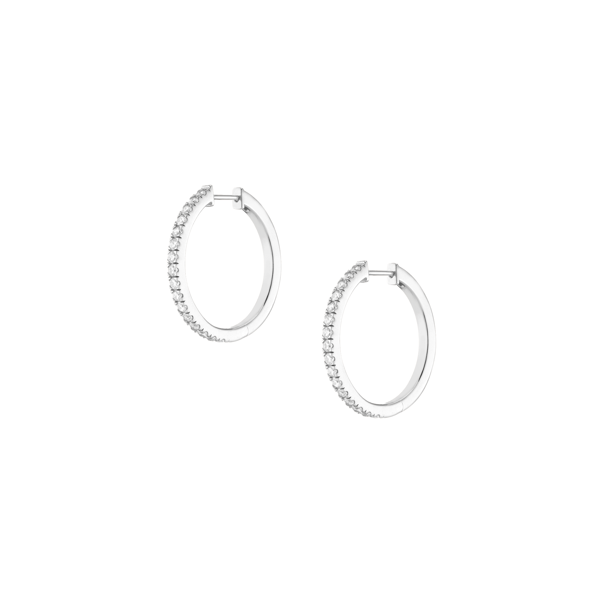 Lab Grown Diamond Hoop Earrings