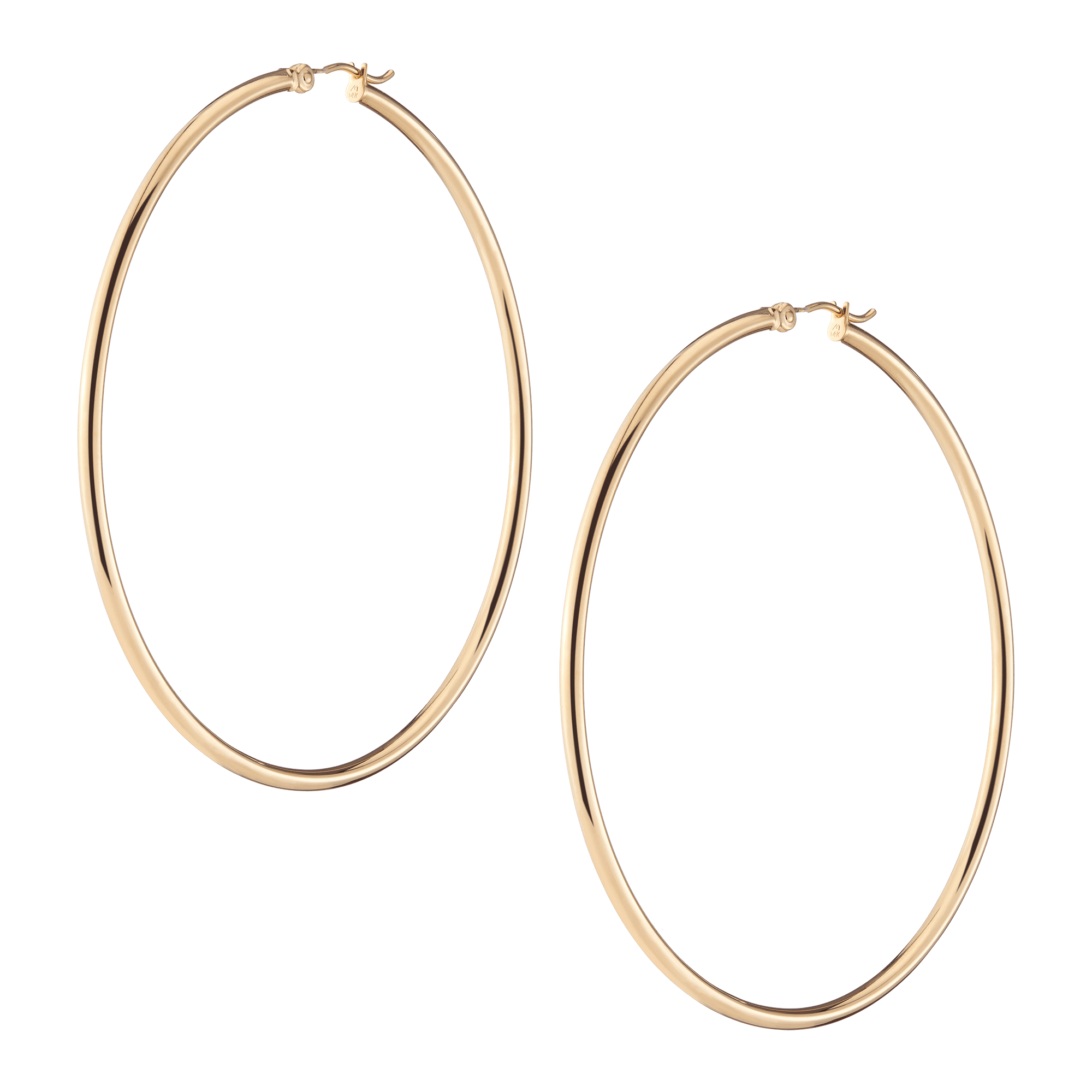 Gold Hoop Earrings - 2mm