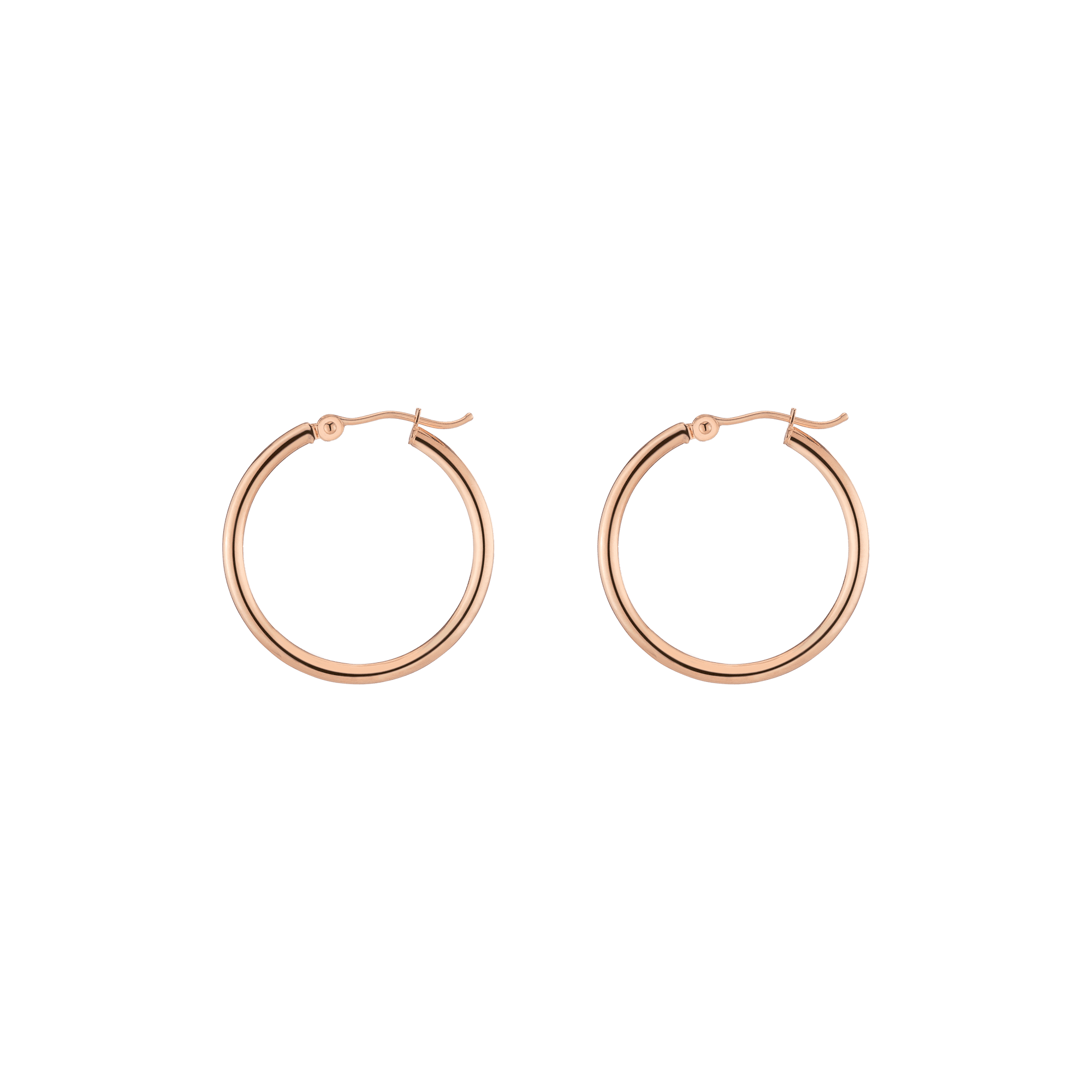 Gold Hoop Earrings - 2mm