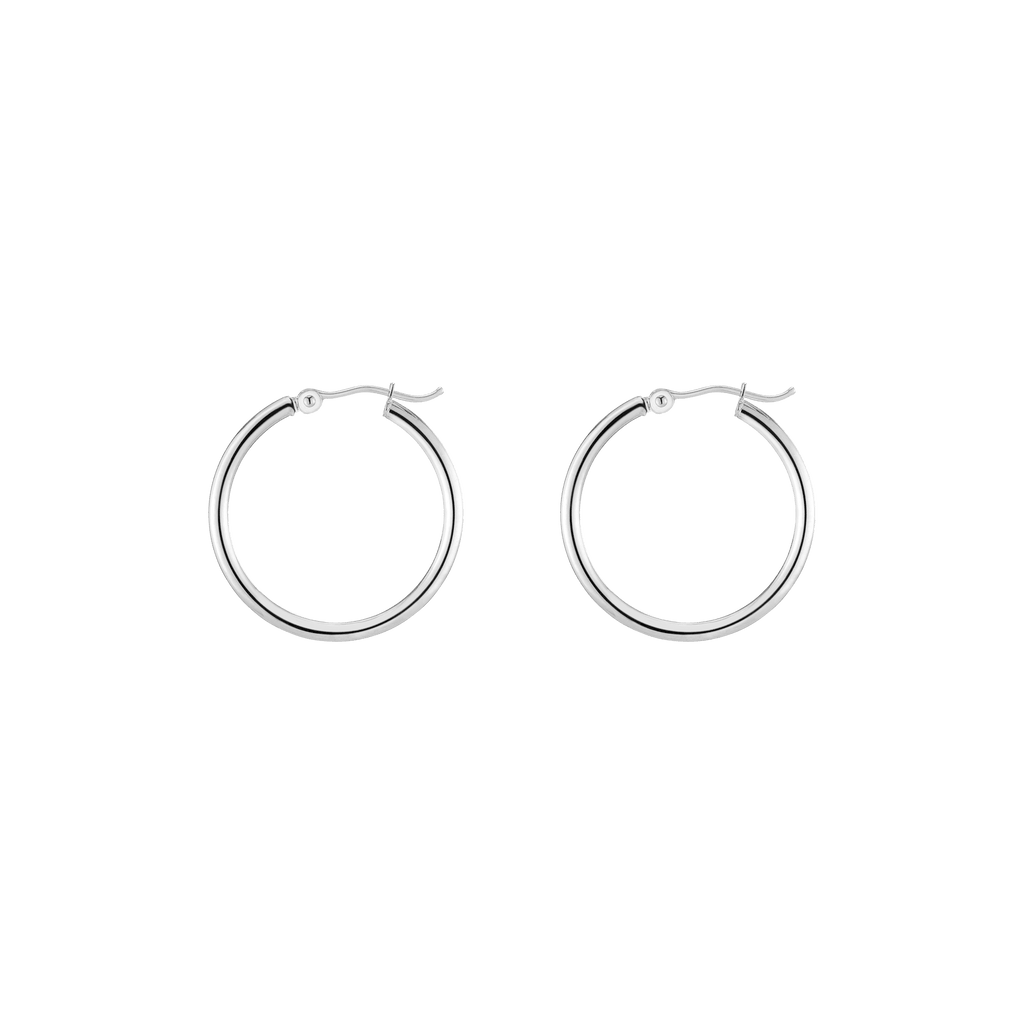 Gold Hoop Earrings - 2mm