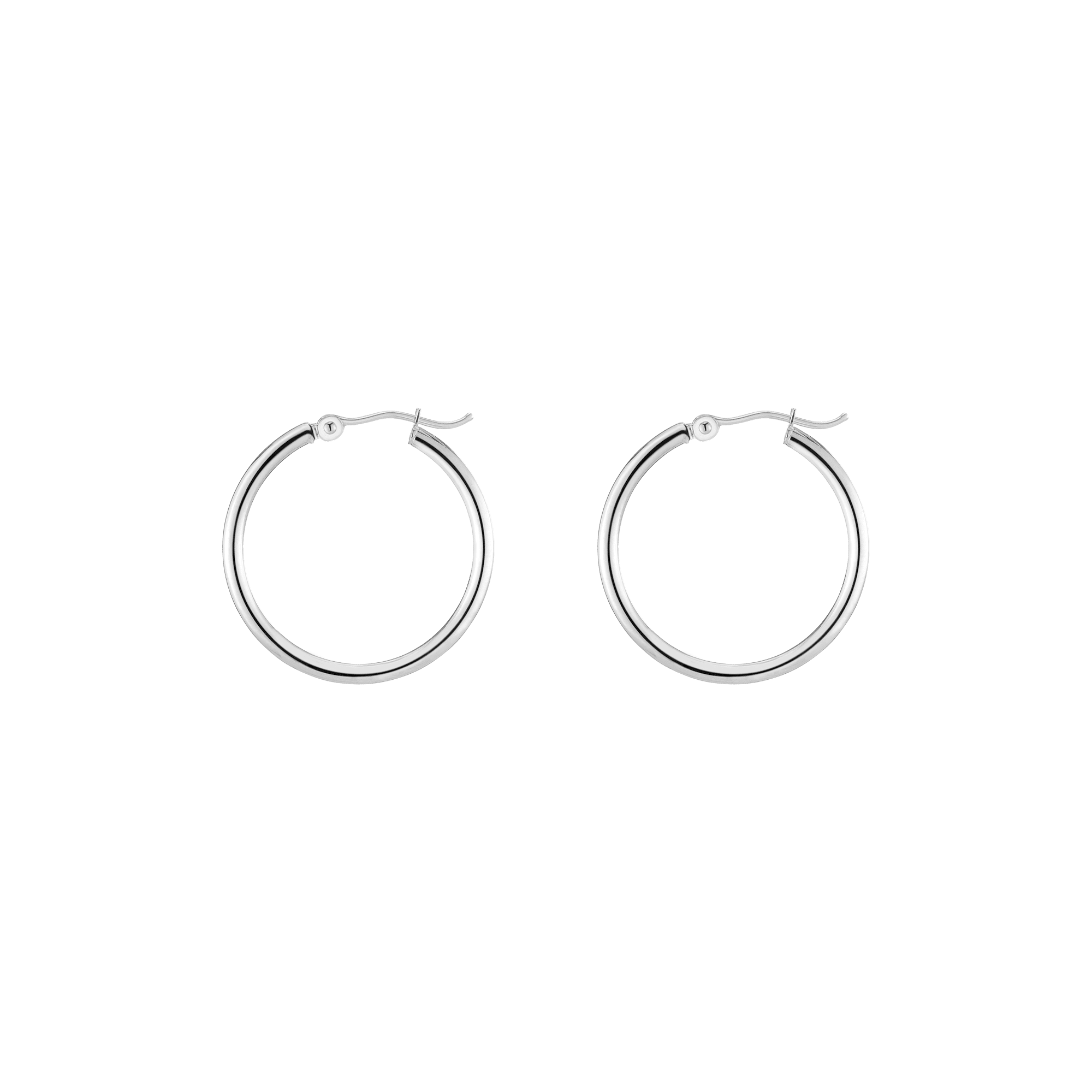 Gold Hoop Earrings - 2mm