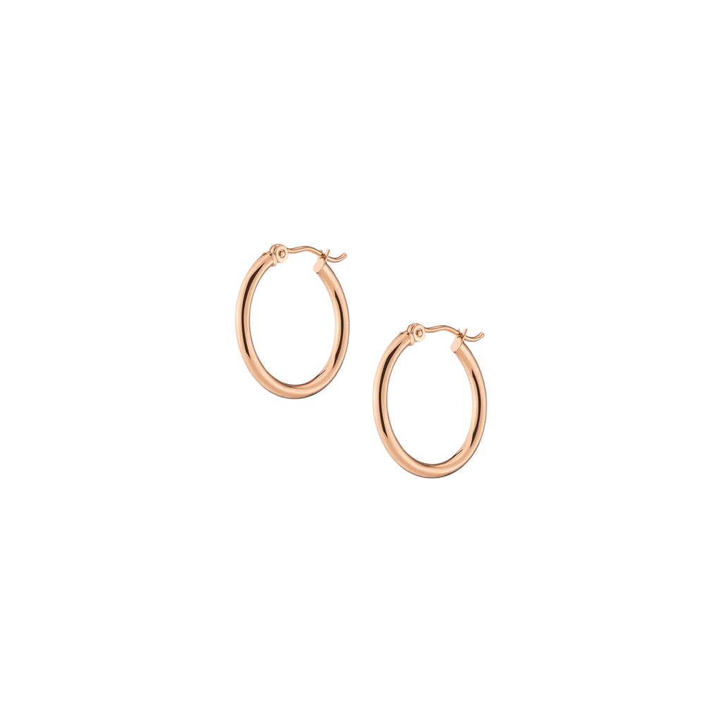 Gold Hoop Earrings - 2mm