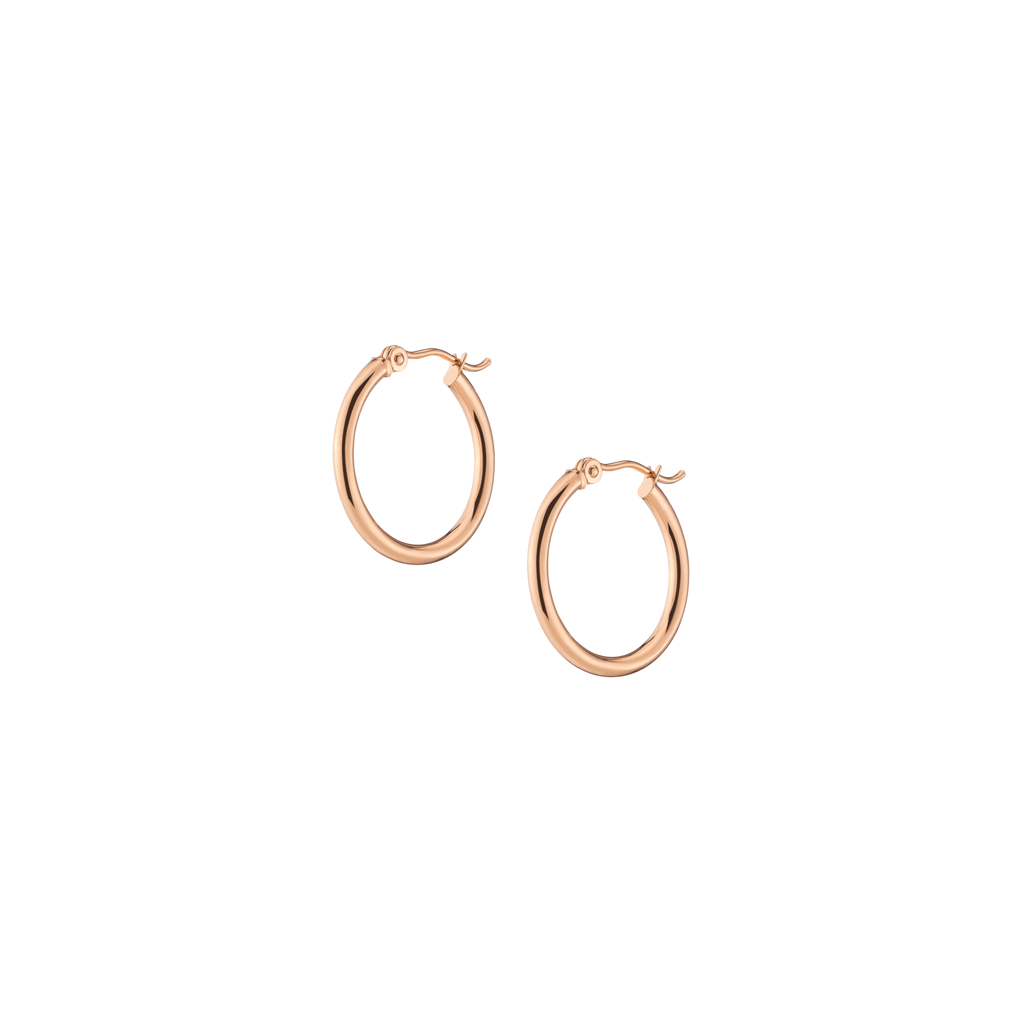 Gold Hoop Earrings - 2mm (20mm)