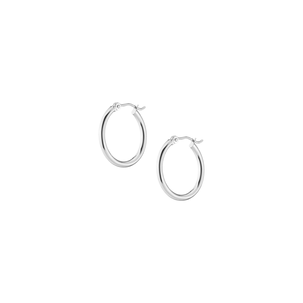 Gold Hoop Earrings - 2mm