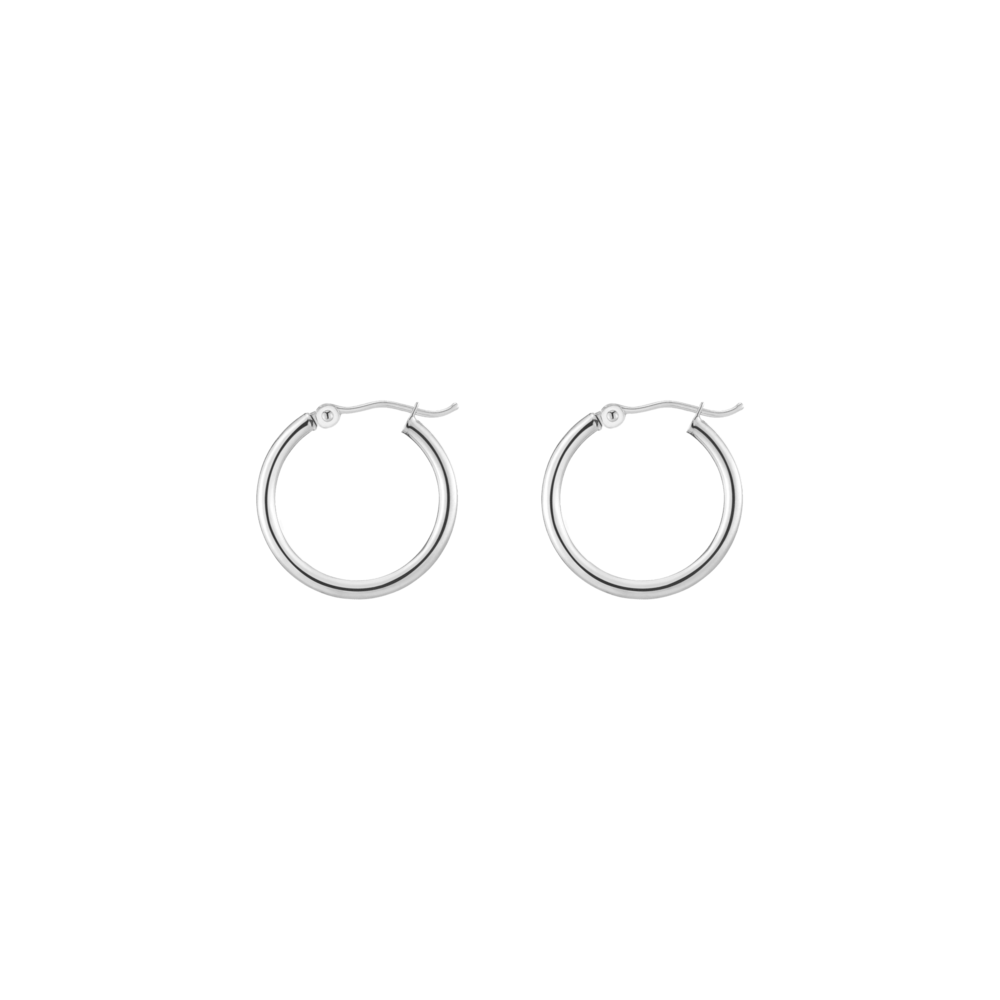 Gold Hoop Earrings - 2mm (20mm)