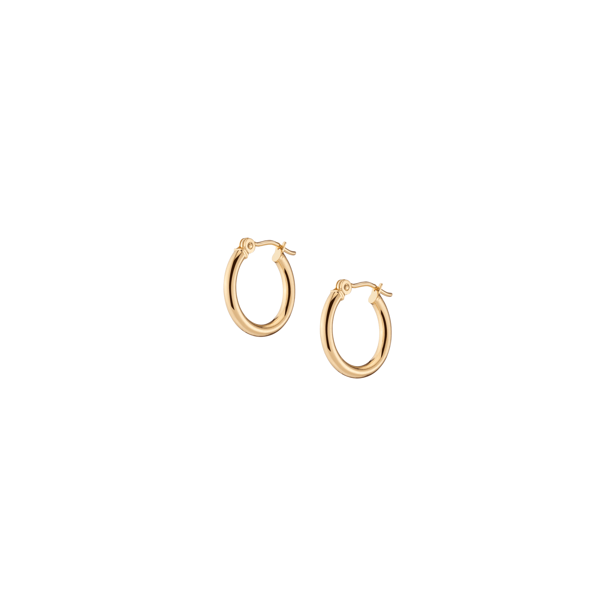 Gold Hoop Earrings - 2mm