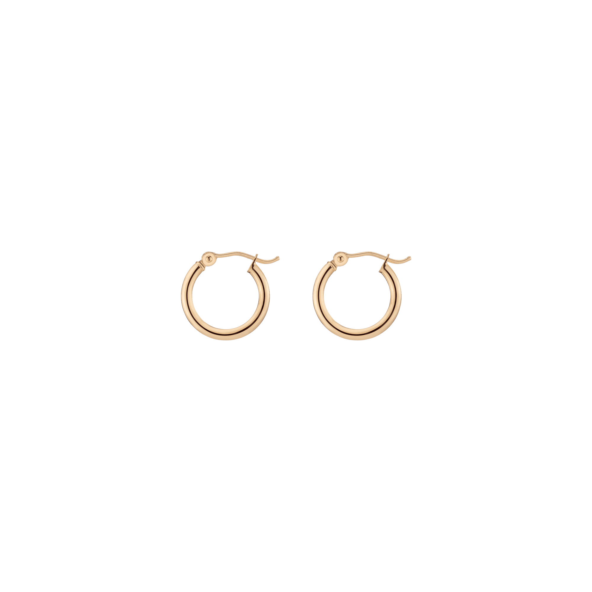 Gold Hoop Earrings - 2mm