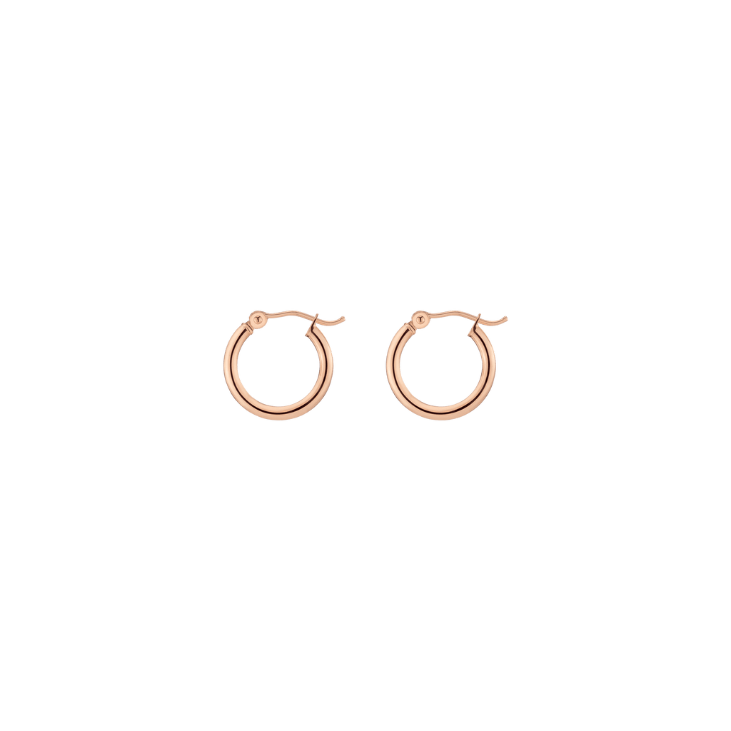 Gold Hoop Earrings - 2mm