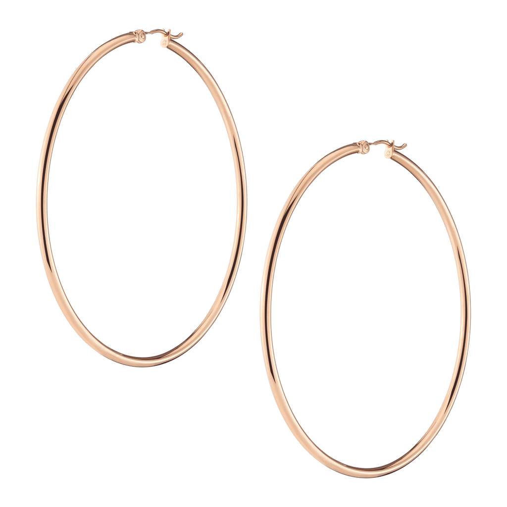 Gold Hoop Earrings - 2mm