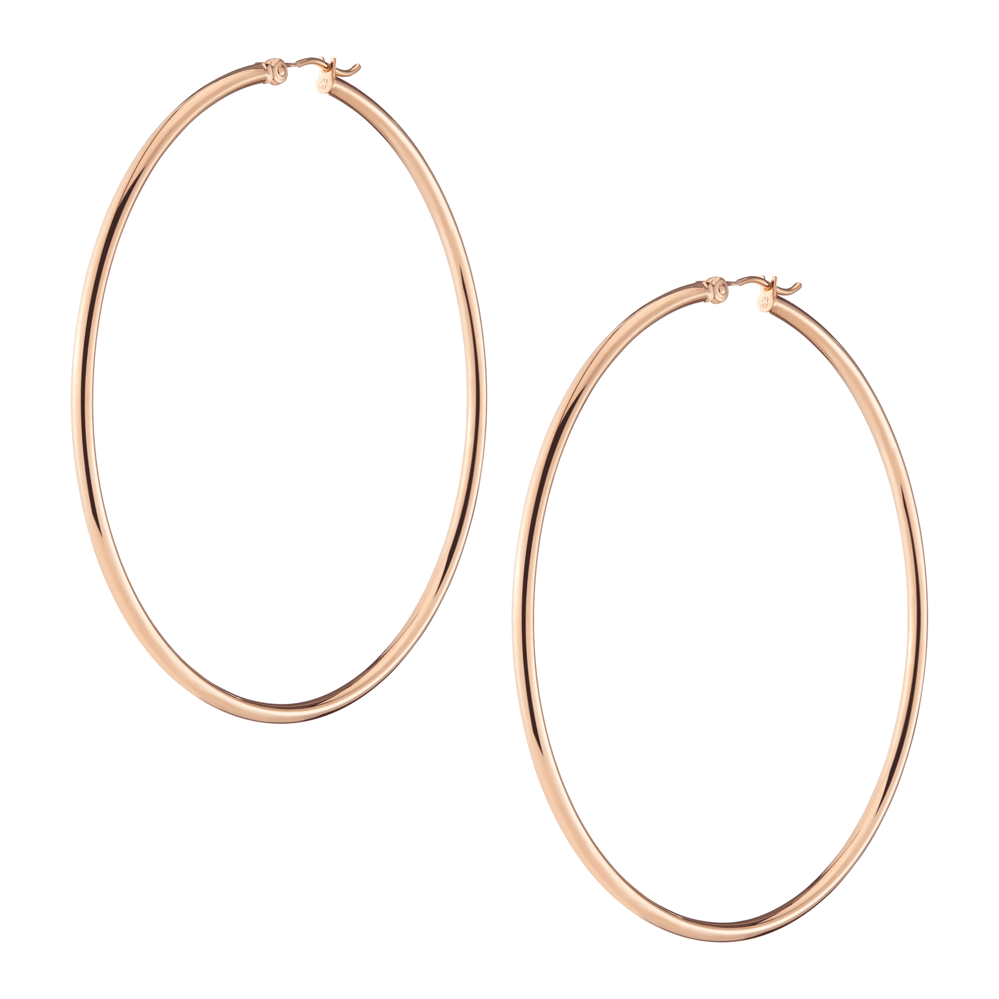 Gold Hoop Earrings - 2mm