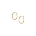 Thin Twisted Hoop Earrings (20mm)