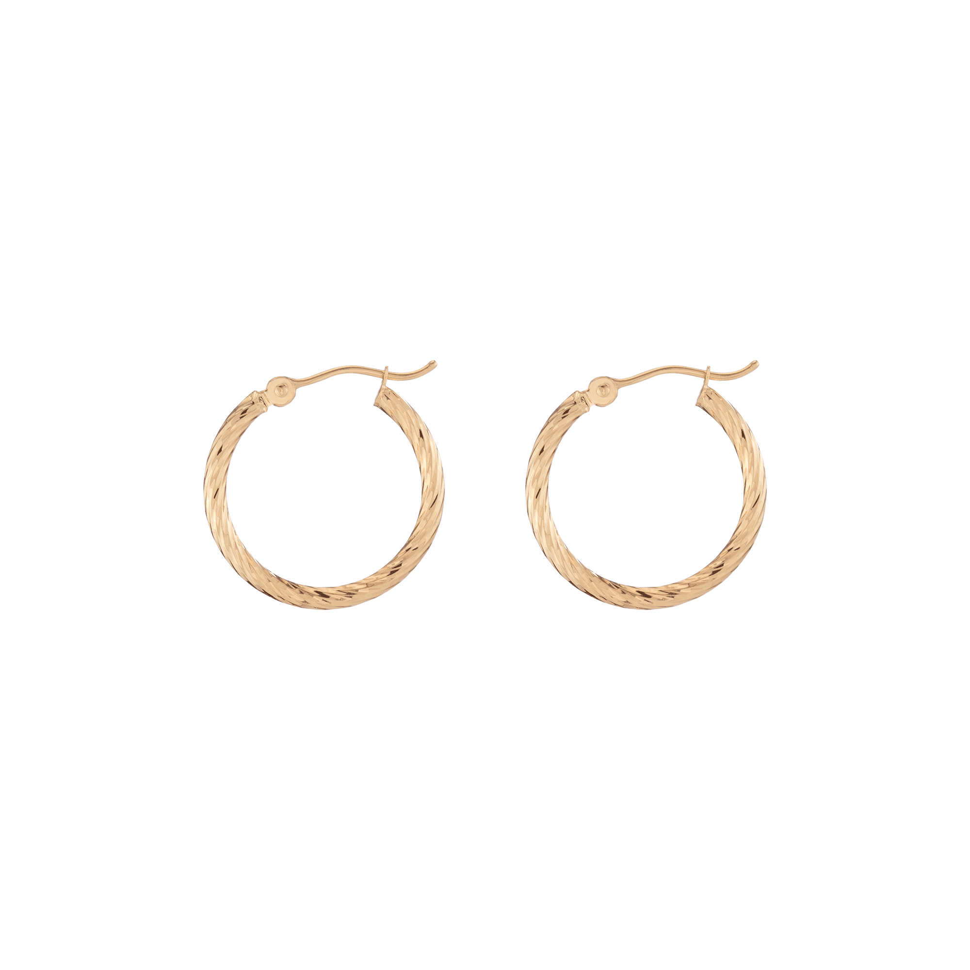 Thin Twisted Hoop Earrings