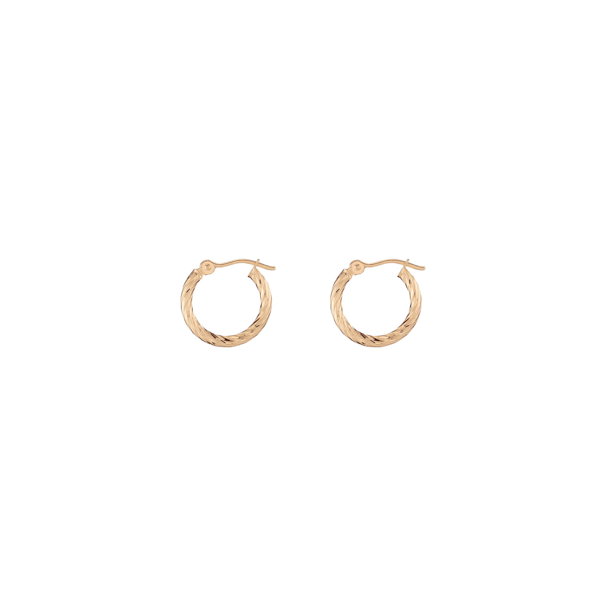 Thin Twisted Hoop Earrings