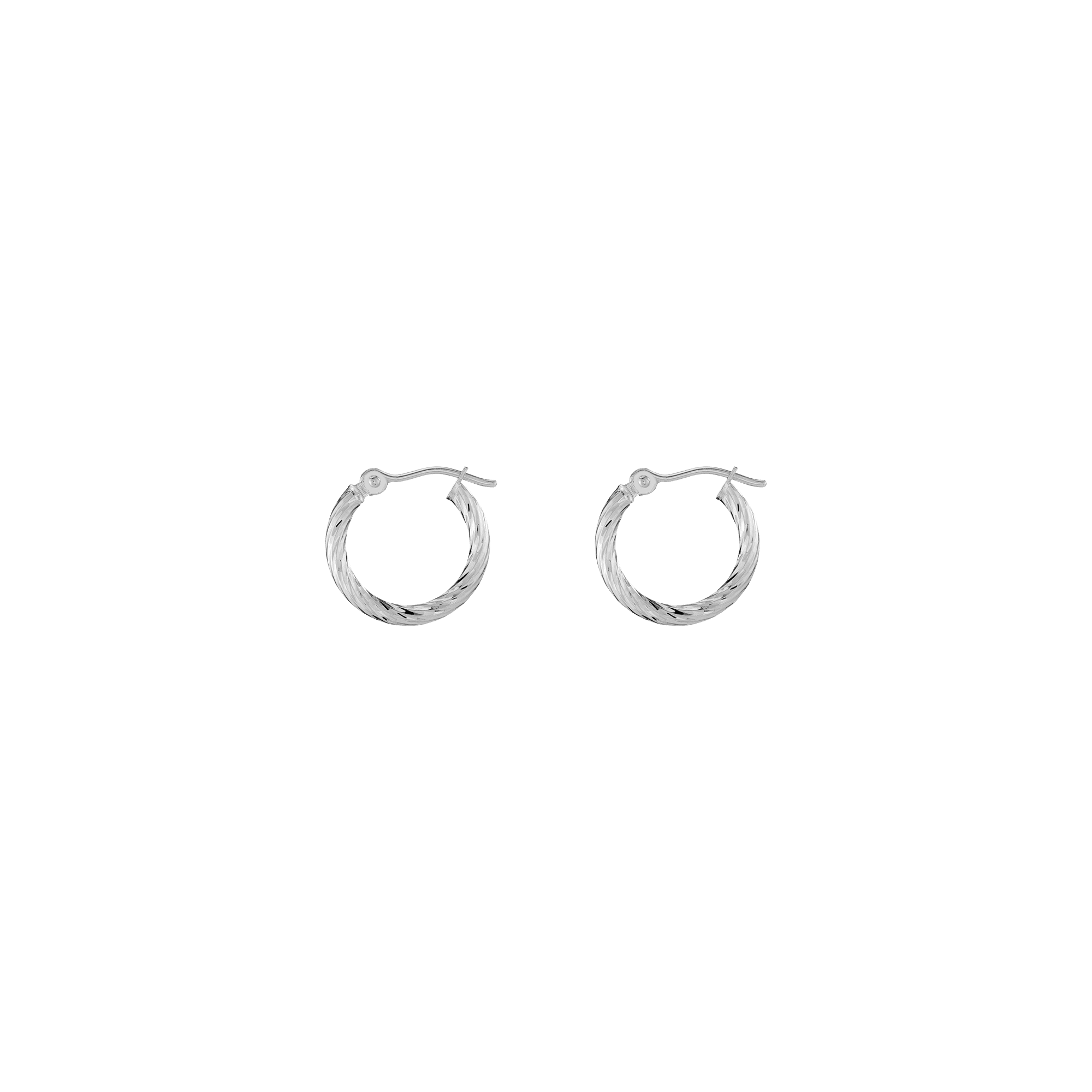 Thin Twisted Hoop Earrings
