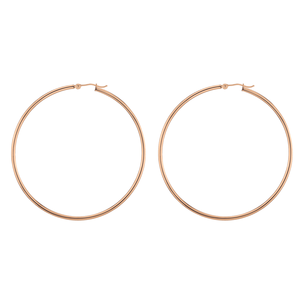 Gold Hoop Earrings - 2mm