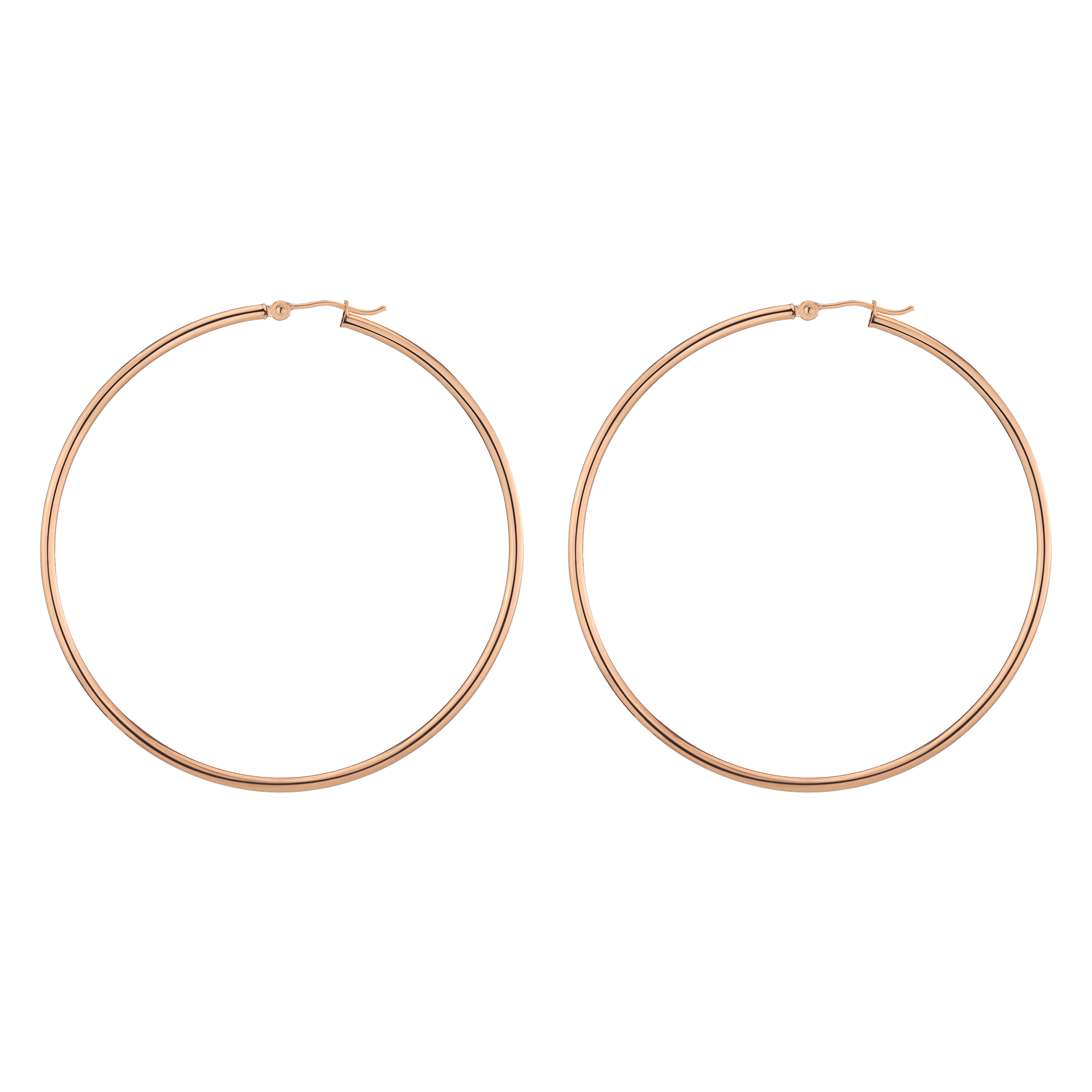 Gold Hoop Earrings - 2mm