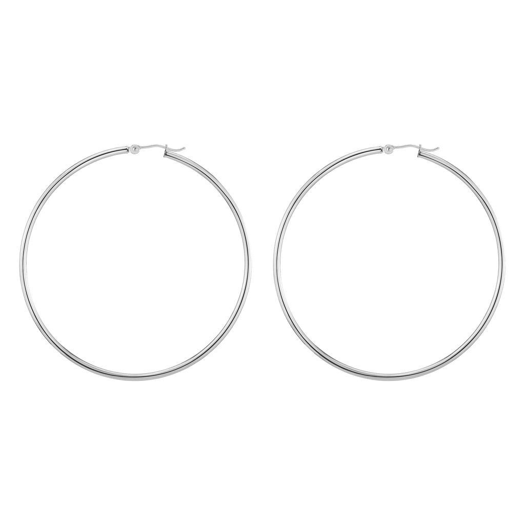 Gold Hoop Earrings - 2mm