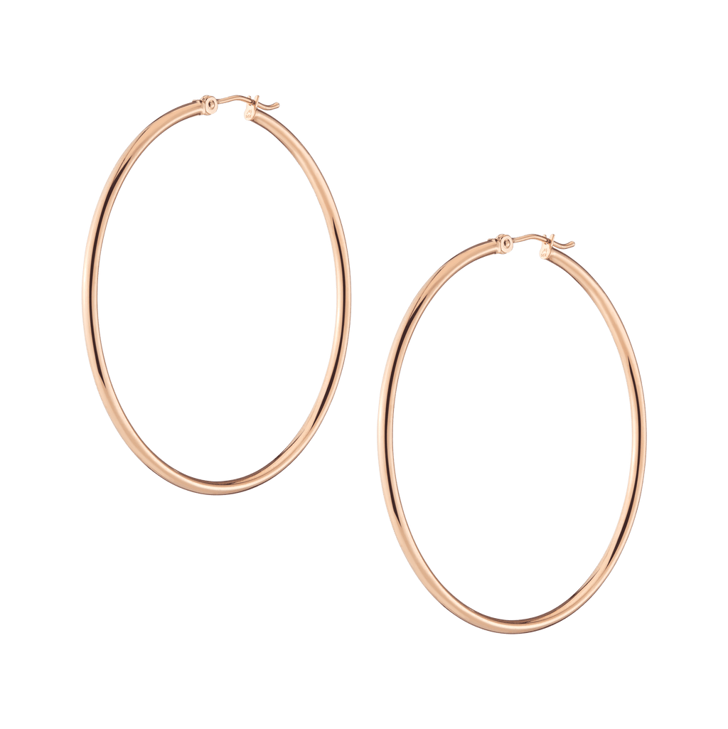 Gold Hoop Earrings - 2mm