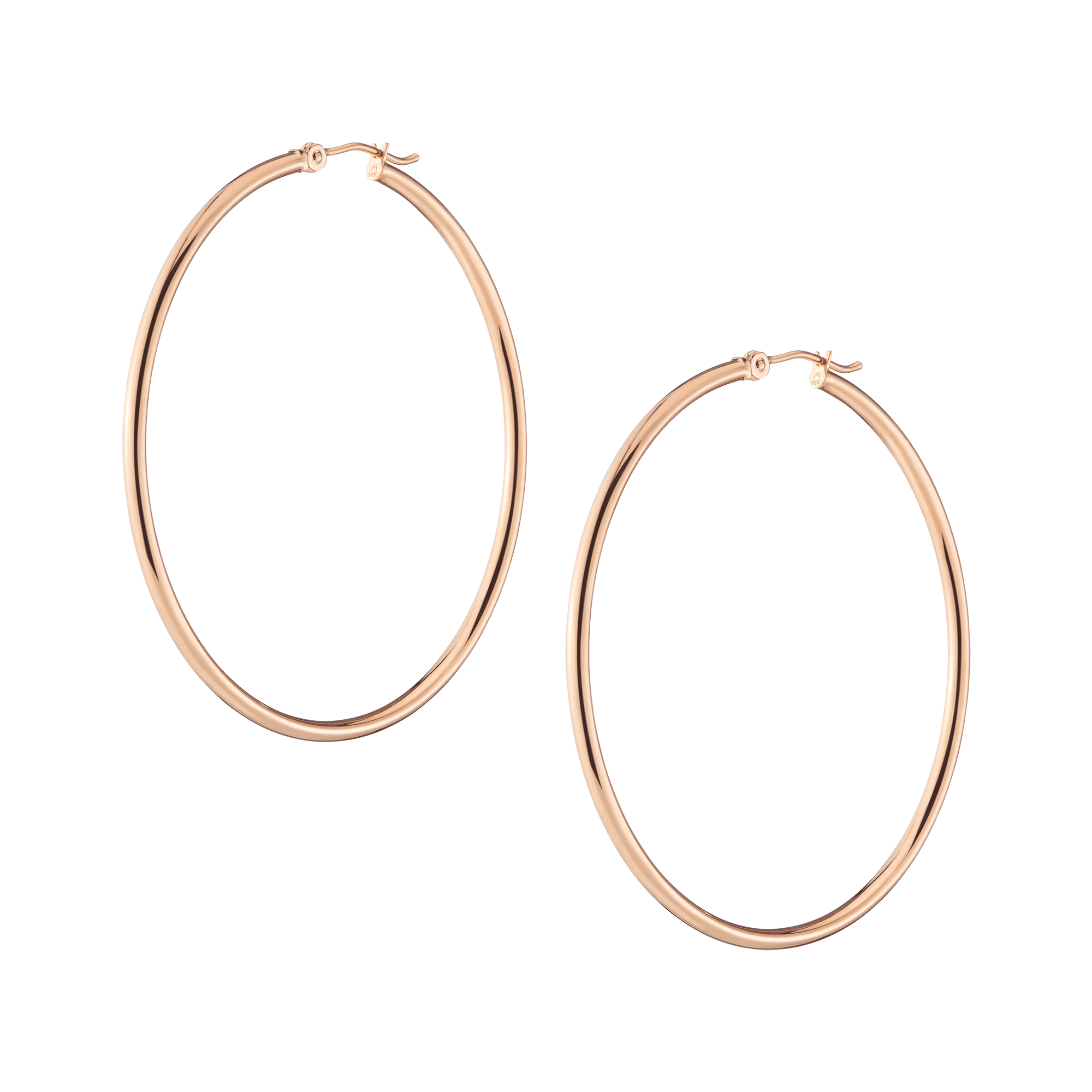 Gold Hoop Earrings - 2mm