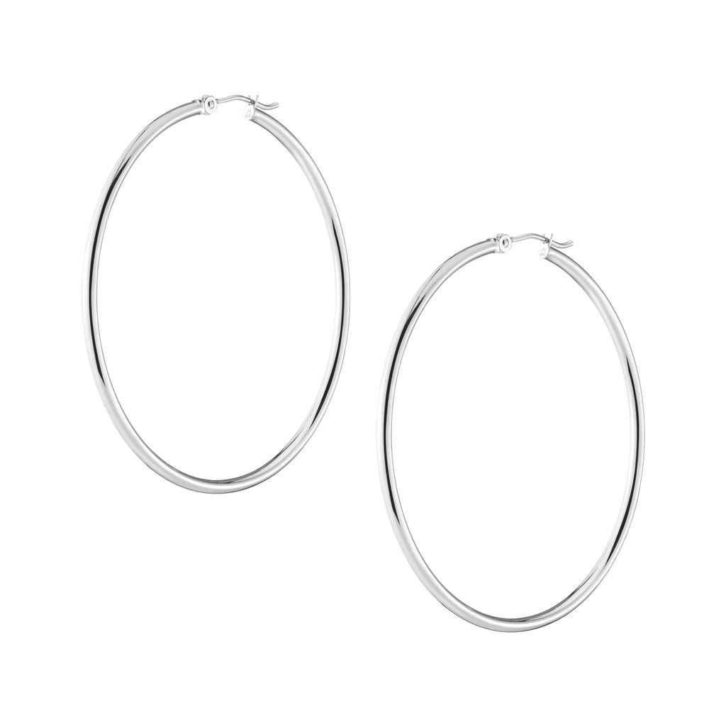 Gold Hoop Earrings - 2mm