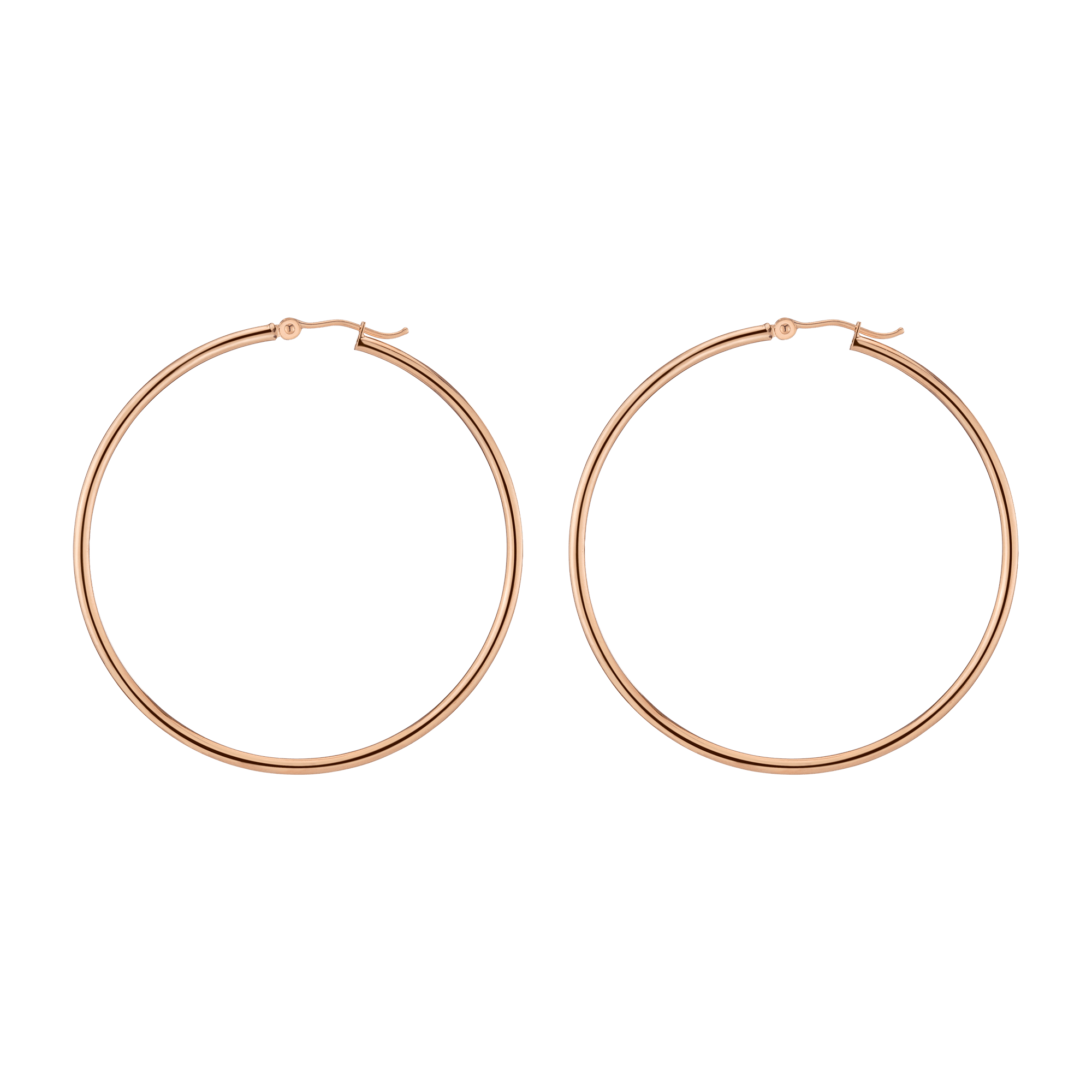 Gold Hoop Earrings - 2mm